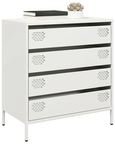 vidaXL Dulap, alb, 68x39x73,5 cm, oțel laminat la rece