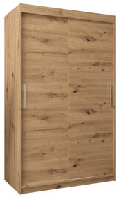 Dulap de haine 120 cm Toki (stejar artisan + stejar artisan). 1064813