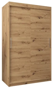 Dulap de haine 120 cm Toki (stejar artisan + stejar artisan). 1064813
