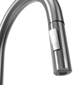 Baterie pentru chiuvetă cu duș extractabil FRESH, 39,5 cm, nichel - REA-B9146