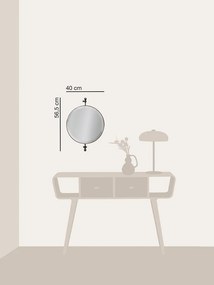 Oglinda de perete, pivotanta, din metal, Routing