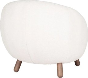 Fotoliu cu taburet crem Savona – House Nordic