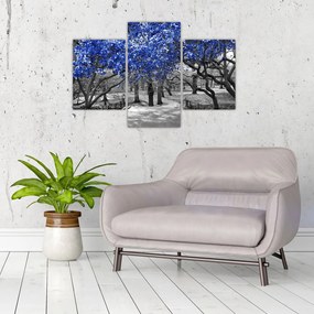 Tablou - Copaci albaștri Central Park, New York (90x60 cm)