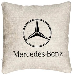 Perna Decorativa Canapea, Model Mercedes, 40x40 cm, Cu fermoar