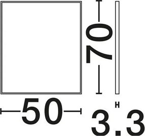 Oglinda de perete decorativa MIRAGIO 50x70cm