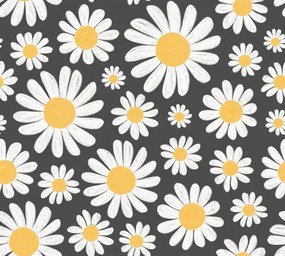 Tapet Dashing Daisies, Midnight, Rebel Walls