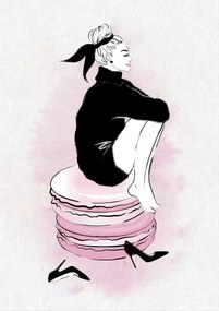 Ilustrație Macaron Girl, Martina Pavlova