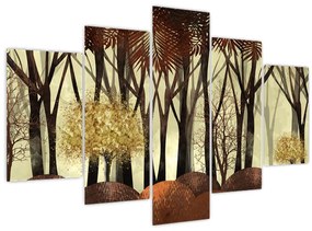 Tablou - Pădure decorativă (150x105 cm)