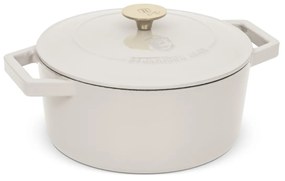 Oală din fontă emailată cu capac 24 cm, 4.35 L Berlinger Haus Sahara Collection BH 6528, ideală pentru friptură sau coacere lentă