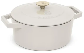 Oală din fontă emailată cu capac 24 cm, 4.35 L Berlinger Haus Sahara Collection BH 6528, ideală pentru friptură sau coacere lentă