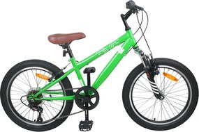 vidaXL Bicicletă Montană 20 Inci 6-Speed pentru 5-8 ani Verde