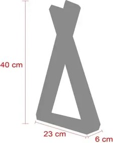 Raft de perete din lemn, seria Wood Homs, 40x23x6 cm, 700133