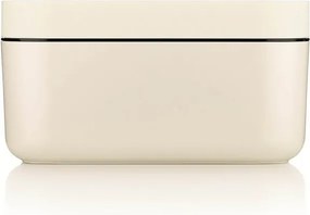 Cutie pentru cuburi de gheata si recipient de depozitare Lekue 1010242, 132 cuburi, -20/+80 °C, Baza goală pentru a preveni condensul, Alb