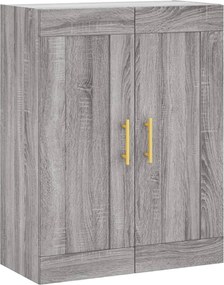 vidaXL Dulap pe perete, sonoma gri, 69,5x34x90 cm, lemn prelucrat
