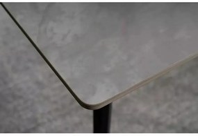 Masa Ivy gri/negru L140xl80 cm