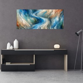 Tablou - Curent abstract (120x50 cm)