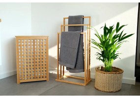 SUPORT PROSOAPE, BAMBUS, 40X24.5X82 CM, 3 BRATE, NATUR