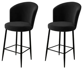 Set de scaune de bar Fora Black, 2 buc., 2 buc.