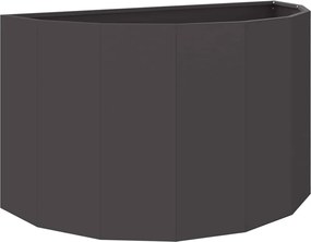 vidaXL Jardinieră Negru 90 x 45 x 50 cm Oțel