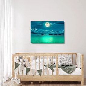 Tablou - Luna plină deasupra apei (90x60 cm)