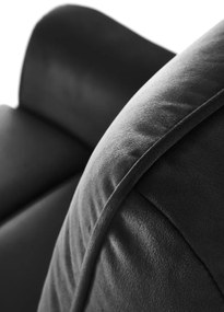 Fotoliu recliner Semir velvet negru H108 cm
