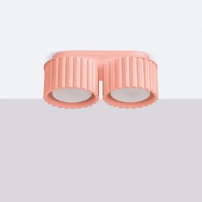 Sollux SL.1828 - Lampă spot AURA, 2x GX53, 10W, 230V, roz