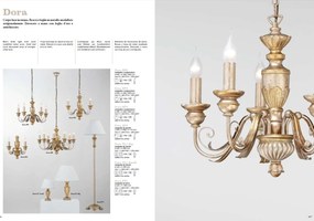 Candelabru clasic cu 8 brate FIRENZE SP8 ORO