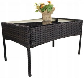 ShopJK MOBILIER DE GRĂDINĂ RATAN PATRU, MARO, PERNELE CREME