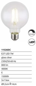 Bec dimabil LED E27 7W 800lm 4000K