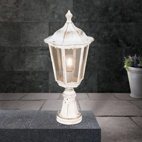 Stalp iluminat exterior stil clasic IP43 H53 Puchberg AL 11K/82503 weiß-gold/rauch OR