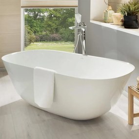 Cada baie freestanding 155x75 cm alb alpin, ovala, VilleroyBoch Theano