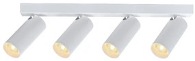 Plafoniera cu 4 spoturi GU10 directionabile NAZARE alb