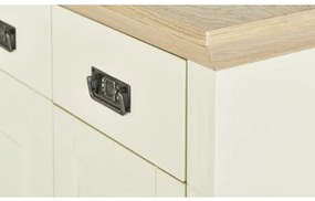Comoda Cu 2 Usi Si 2 Sertare Cremona, 87 Cm