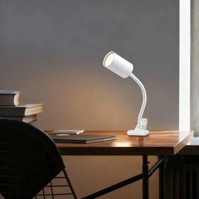 Immax NEO 08294L - Lampă flexibilă cu clemă PUNTO 1xGU10/9W/230V albă