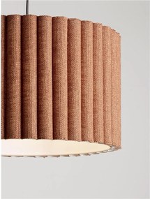 Lustra suspendata cu abajur din in cafeniu Nos