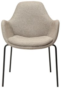 Fotoliu bej cu tapițerie din țesătură bouclé Zimmer – DAN-FORM Denmark