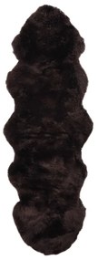 vidaXL Covor din piele de oaie, maro, 60 x 180 cm