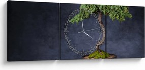 Tablou - Bonsai (cu ceas) (90x30 cm)