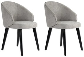 Set de scaune de sufragerie Bentley Grey andBlack, 2 buc.