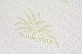 Topper saltea Aloe Vera Therapy Memory Arctic Gel 7 zone de confort, Green Future, 140x200 cm