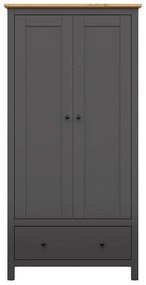 Dulap de haine Hesen SZF2D1S/20/10 (grafit + Stejar artisan). 1062523