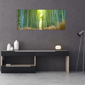 Tablou - Strada cu bambuși (120x50 cm)