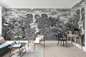 Fototapet, Bellewood under the Moon, Graphite, Rebel Walls