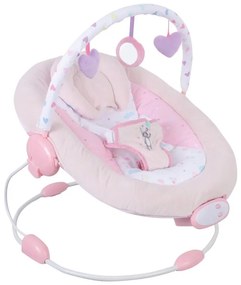 Scaunel balansoar, FreeON, Rest`n`Play, Cu trei jucarii, 8 melodii, Vibratii, Conform cu standardul european de securitate EN 12790:2009, Pink