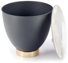 Masuta de cafea Cecilia S marmura alba/gri