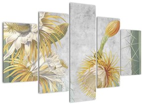 Tablou - Cactuși înfloriți (150x105 cm)