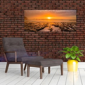 Tablou cu apus de soare (120x50 cm)