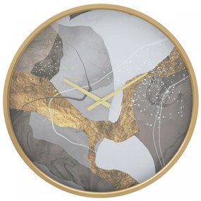 Ceas decorativ multicolor din metal, ∅ 60 cm, Art Grey Mauro Ferretti