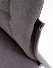 Scaun de bucaterie Muriel, gri/negru