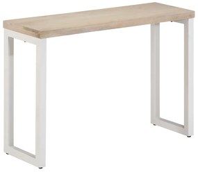 vidaXL Masă Consolă Maro 110x35x76 cm Lemn de Mango și Fier